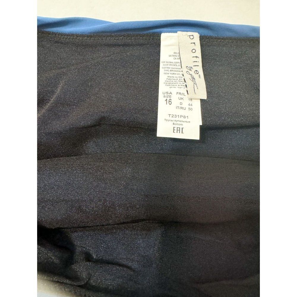 Profile By Gottex NWT Sz 16  Petrol Tutti Frutti High Waist Swim Bottom - Picture 5 of 10